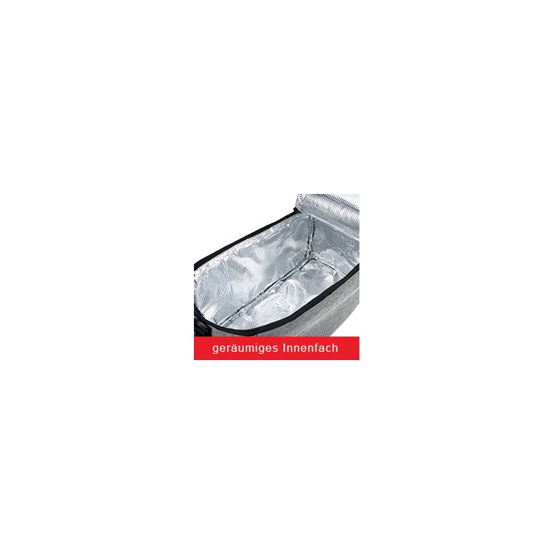 IWH cool bag for luggage rack, black, 10 litres, 380×180×155 mm
